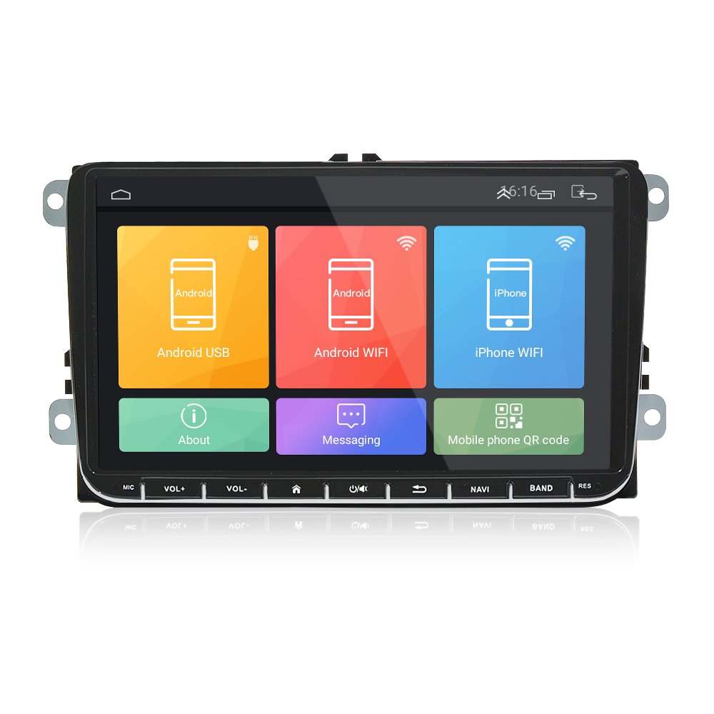 Android 8 Car Player GPS Navigation Car Radio 9 Inches For VW Passat Golf MK5 MK6 Jetta T5 EOS POLO Touran Seat