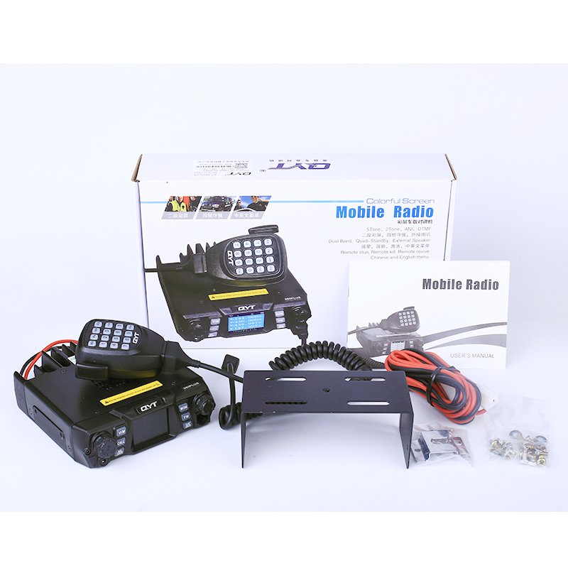 QYT KT-980plus Car Radio station VHF UHF 75W car mobile Vehicle Mouted Two way radio 15-30km Car Walkie Talkie