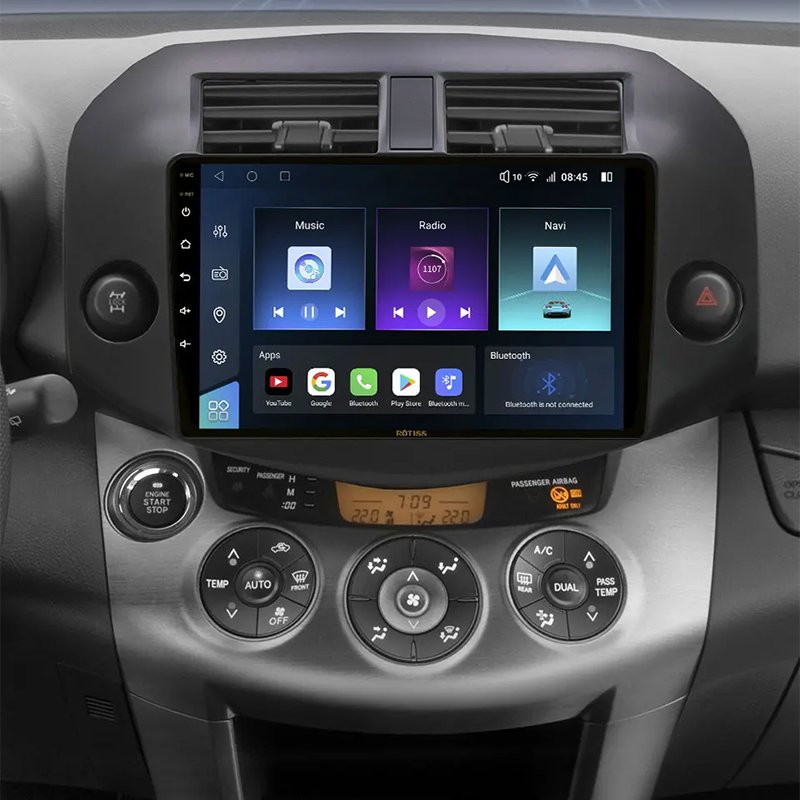 For TOYOTA RAV4 2007 10.1" car dvd player Rotiss 8Core Android Car Radio GPS 2Din pantallas para autos auto monitor