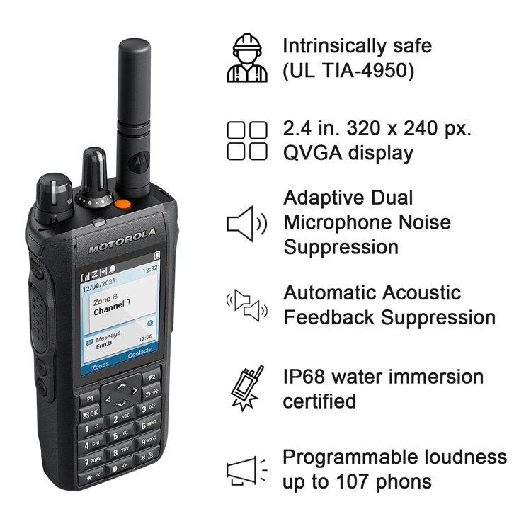 Motorola R7 UHF VHF 800 mhz business commercial long range 2 two way radio walkie talkie