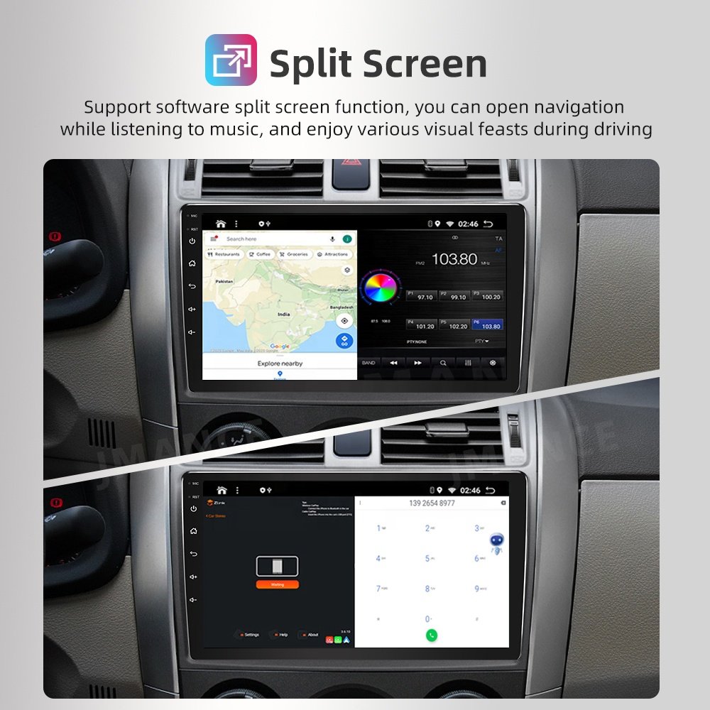 Jmance Car Android 9 Inch Touch Screen Radio 2 Din For Hyundai Santa Fe 3 2013 2014 2015 2016 2016 Frame Car Play Radio