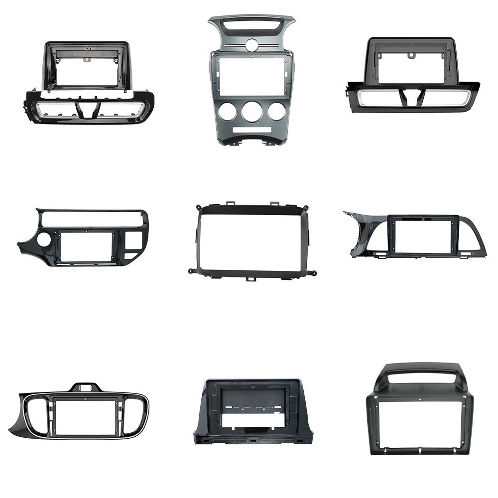 Factory direct sales radio frame for kia Cerato 2005-2006 silver 9 inches car radio frame car panel