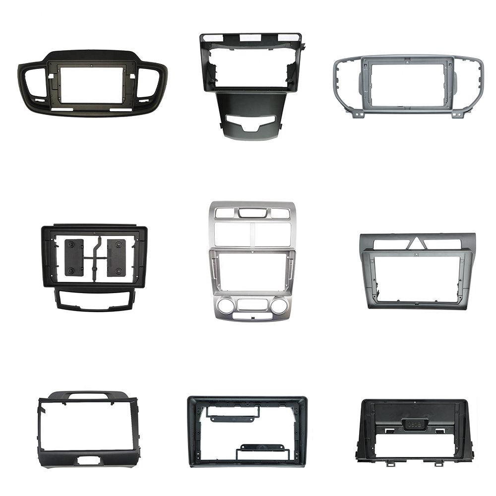 Factory direct sales radio frame for kia Cerato 2005-2006 silver 9 inches car radio frame car panel