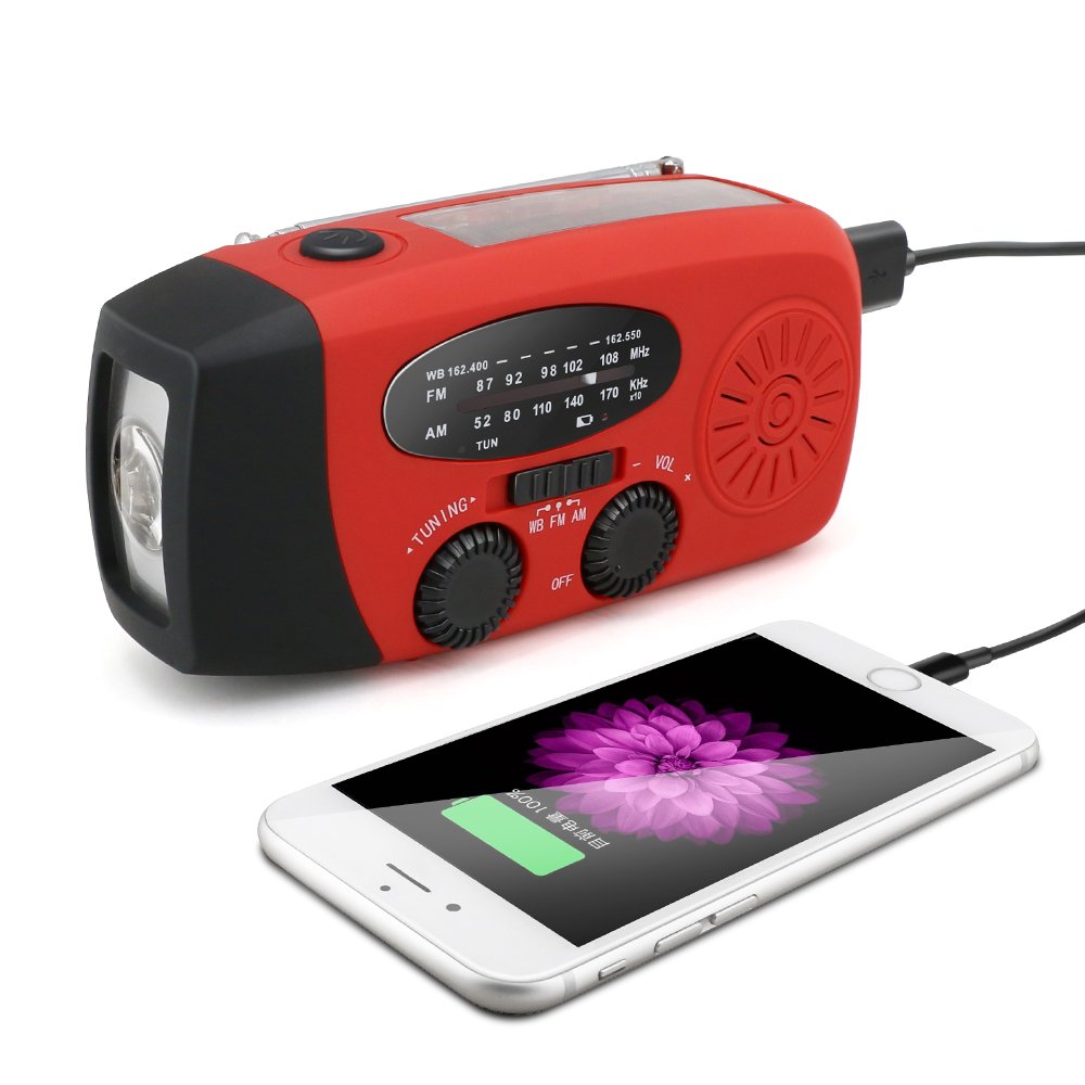OEM Led Lamp Power Battery Hand Crank radio Weather Emergency Alert Portable Solar Radio Emergency Radio Am Fm