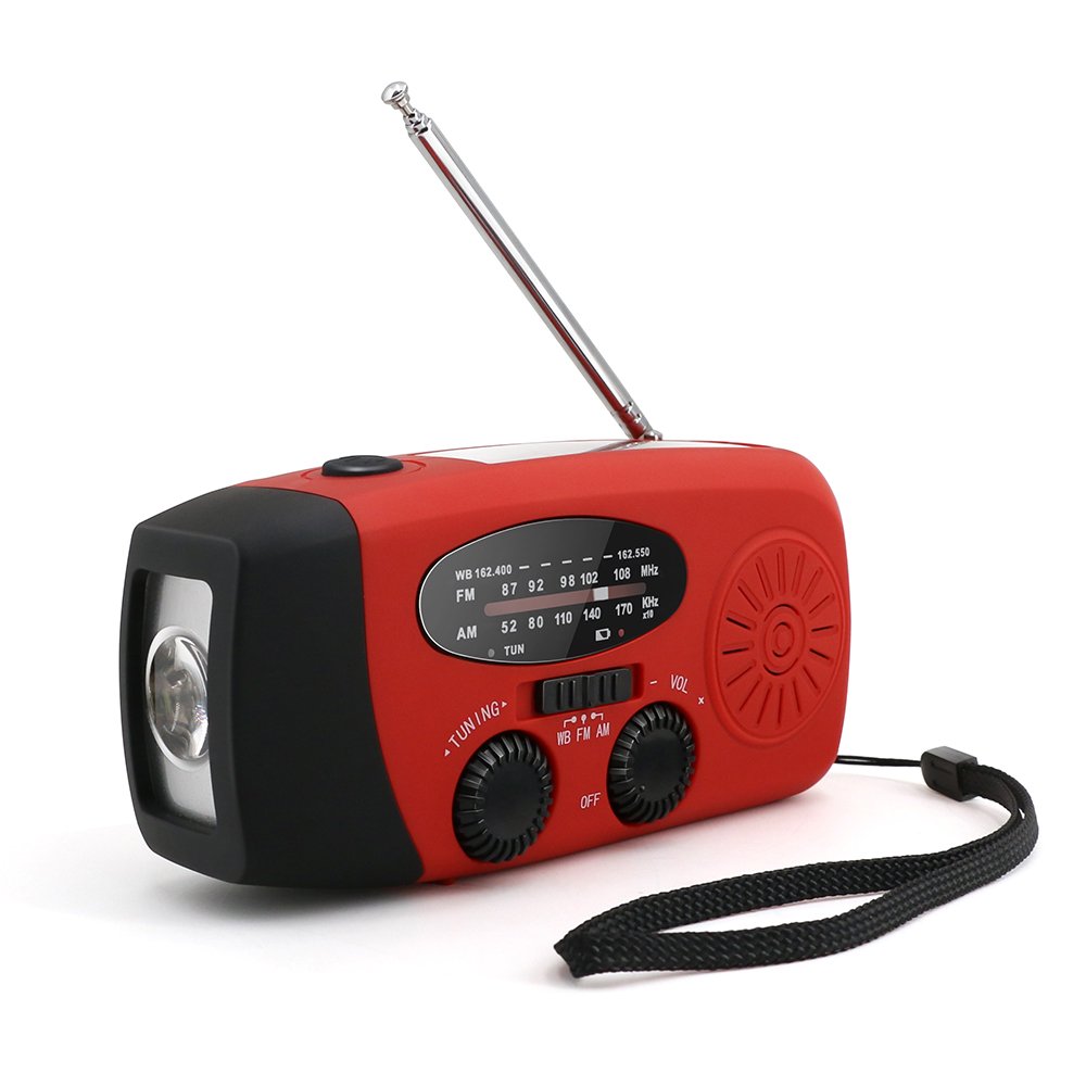 OEM Led Lamp Power Battery Hand Crank radio Weather Emergency Alert Portable Solar Radio Emergency Radio Am Fm