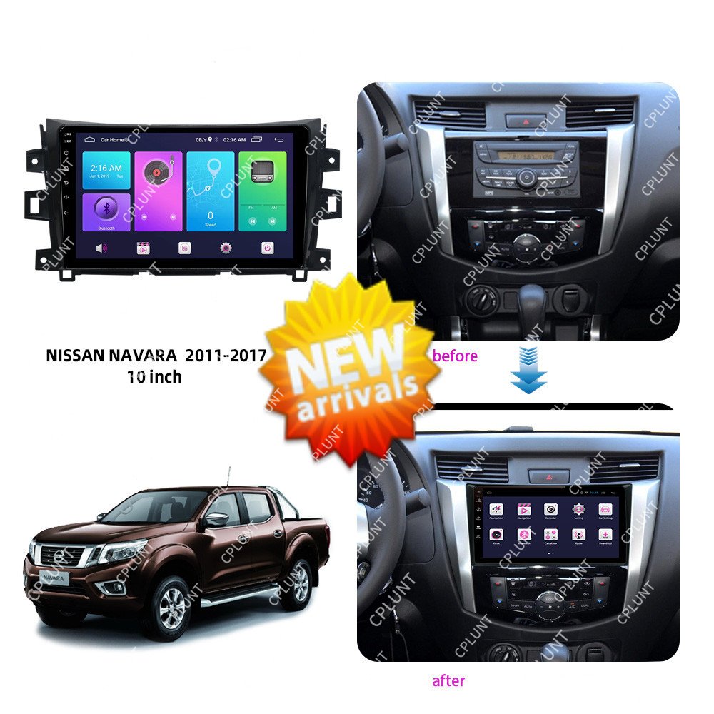 Car DVD Player Frame FOR NISSAN NAVARA Frontier NP300 2011-2017 10.1INCH Touch screen Android radio Farme stereo