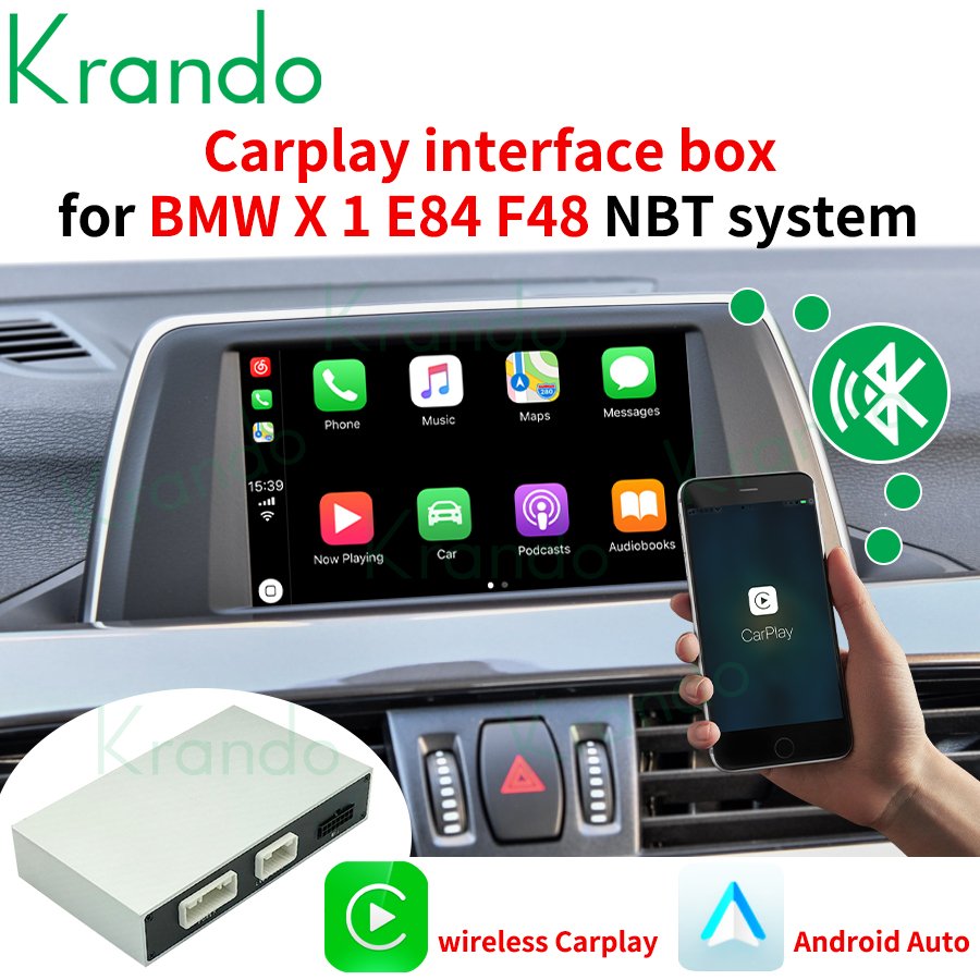 krando Wireless Carplay Box for BMW E60 E90 E91 E93 E81 E82 E87 E88 E83 E70 E71 CCC Radio Screen Interface Decoder