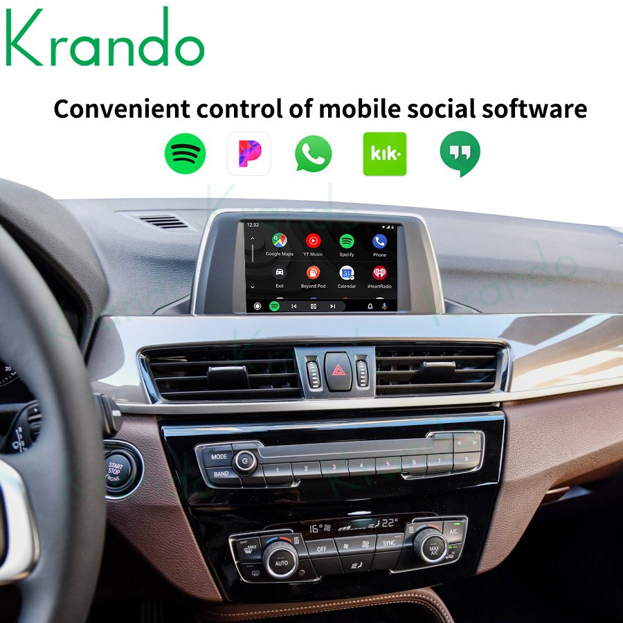 krando Wireless Carplay Box for BMW E60 E90 E91 E93 E81 E82 E87 E88 E83 E70 E71 CCC Radio Screen Interface Decoder