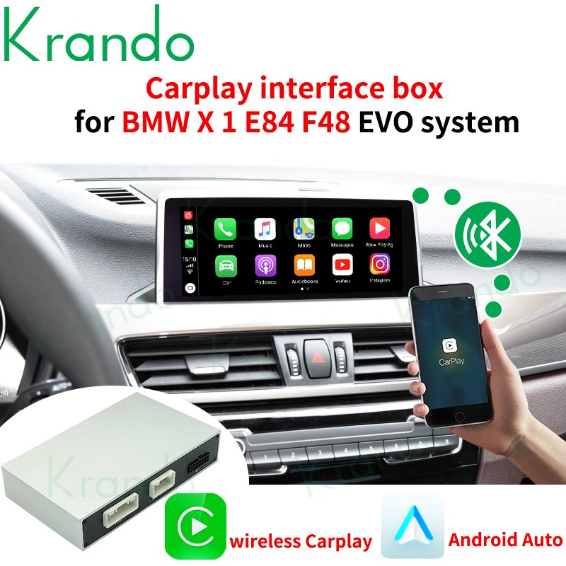 krando Wireless Carplay Box for BMW E60 E90 E91 E93 E81 E82 E87 E88 E83 E70 E71 CCC Radio Screen Interface Decoder
