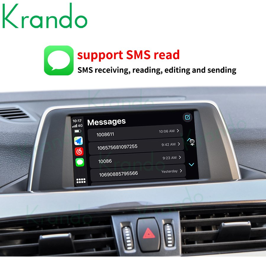 krando Wireless Carplay Box for BMW E60 E90 E91 E93 E81 E82 E87 E88 E83 E70 E71 CCC Radio Screen Interface Decoder