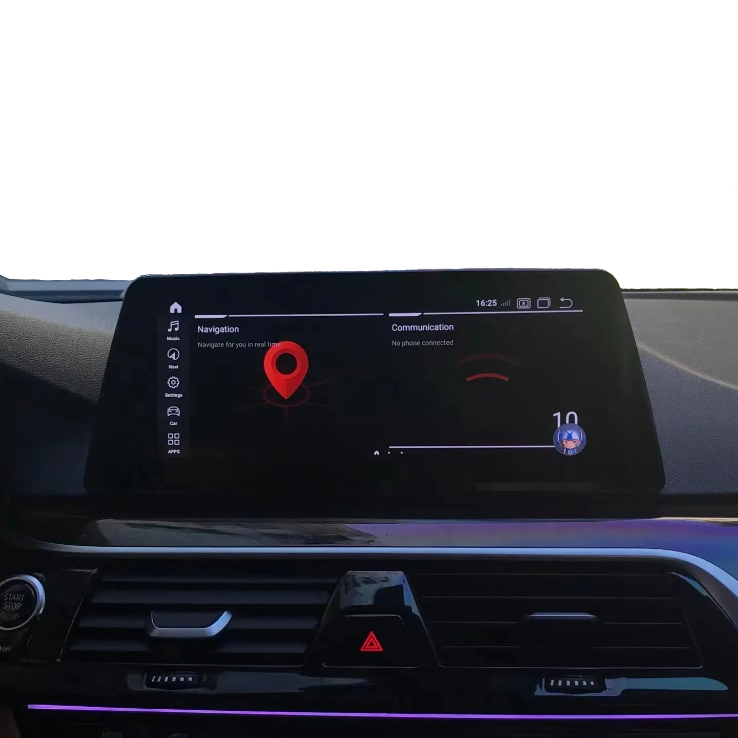 10.25" android 13 gps multimedia system navigation touch screen dvd audio player radio carplay For BMW 5 Series G30 G31 2018 EVO