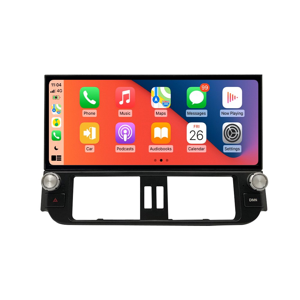 TOPNAVI 12.3 Inch Multimedia Video Player Touch Screen Android 12 Car Radio for TOYOTA PRADO 2010 2012 2013 built in DSP