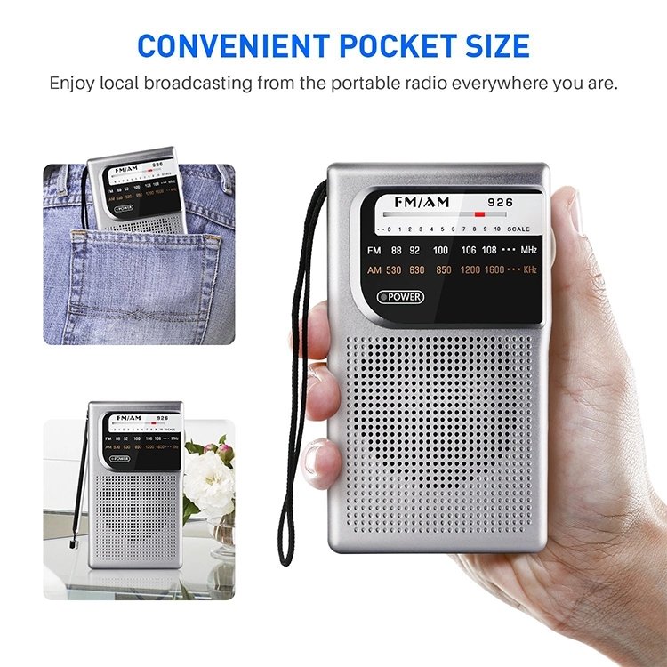 2020 China hot selling small pocket fm radio, am fm pocket radio 926