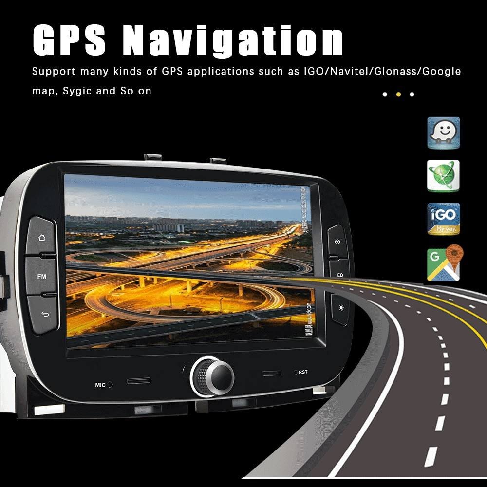 Android car radio GPS Wifi FM DVR For Fiat 500 2016-2019 Android Car Radio Multi Screen Display Car Android Radio