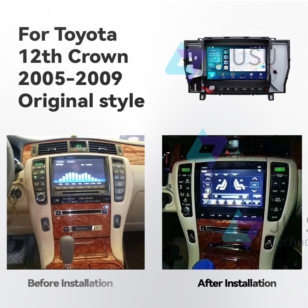 Touch Screen Android Car Radio GPS Navigation DVD Player Stereo Multimedia Audio System for Toyota 12th Crown 2005-2009