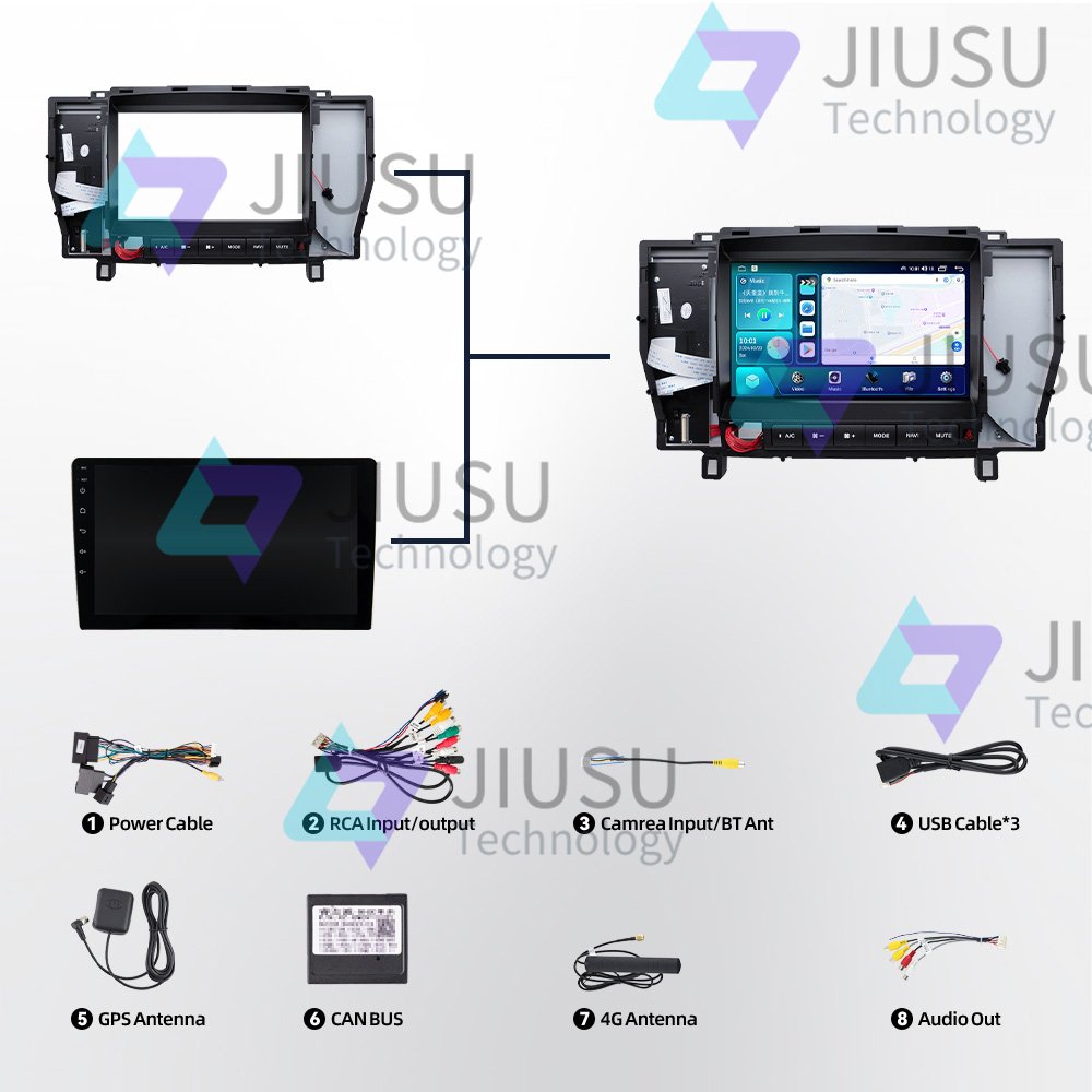 Touch Screen Android Car Radio GPS Navigation DVD Player Stereo Multimedia Audio System for Toyota 12th Crown 2005-2009