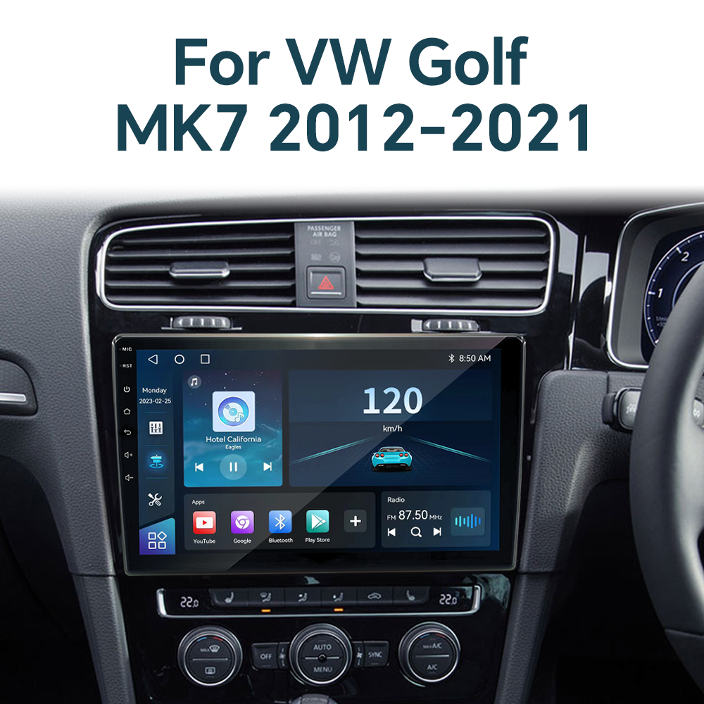 Android 11 Car Radio DVD Player for VW Volkswagen Golf MK7 2012-2021 Camera Carplay Stereo Audio Navigation Built-In GPS DSP
