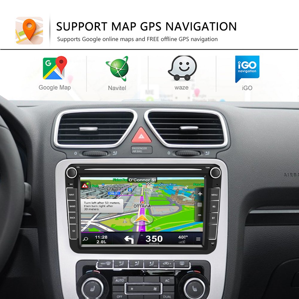 Factory 8 inch 2 Din Audio RDS Android 10.0 2+32G Car MP5 Multimedia Player GPS Car Radio Auto Radio Stereo