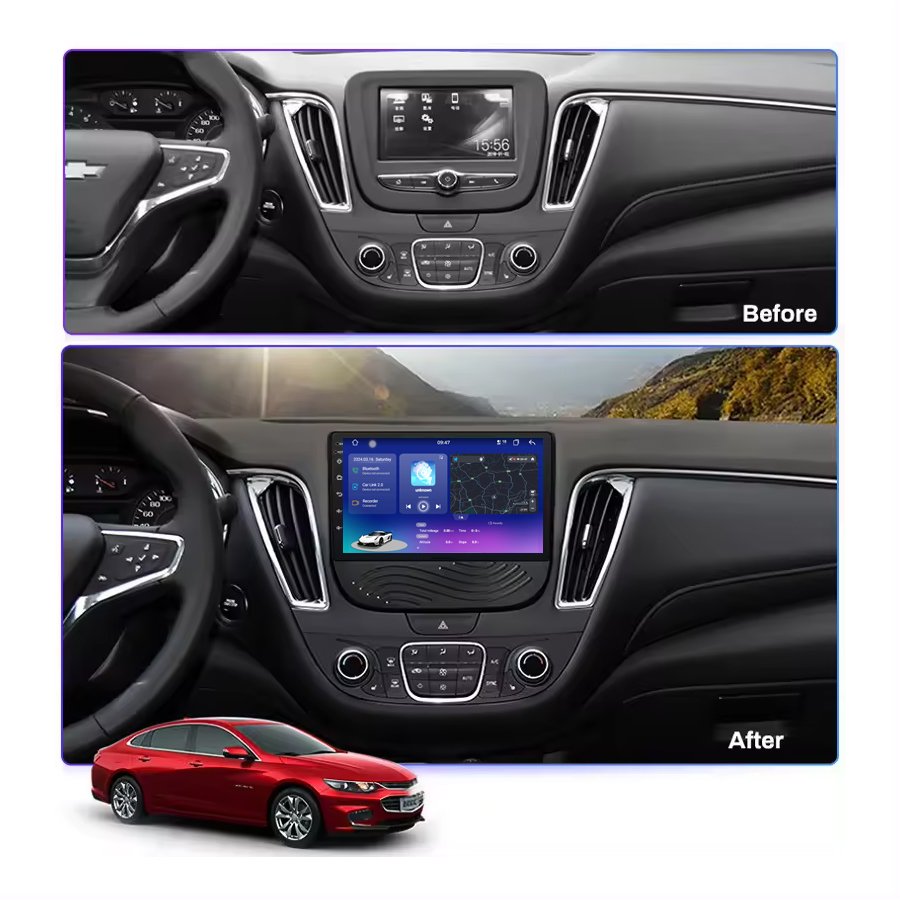 2k Qled Screen Car Dvd Players For Chevrolet Malibu Xl 2016-2018 Voice Control Car Multimedia Audio Car Radio Android Player