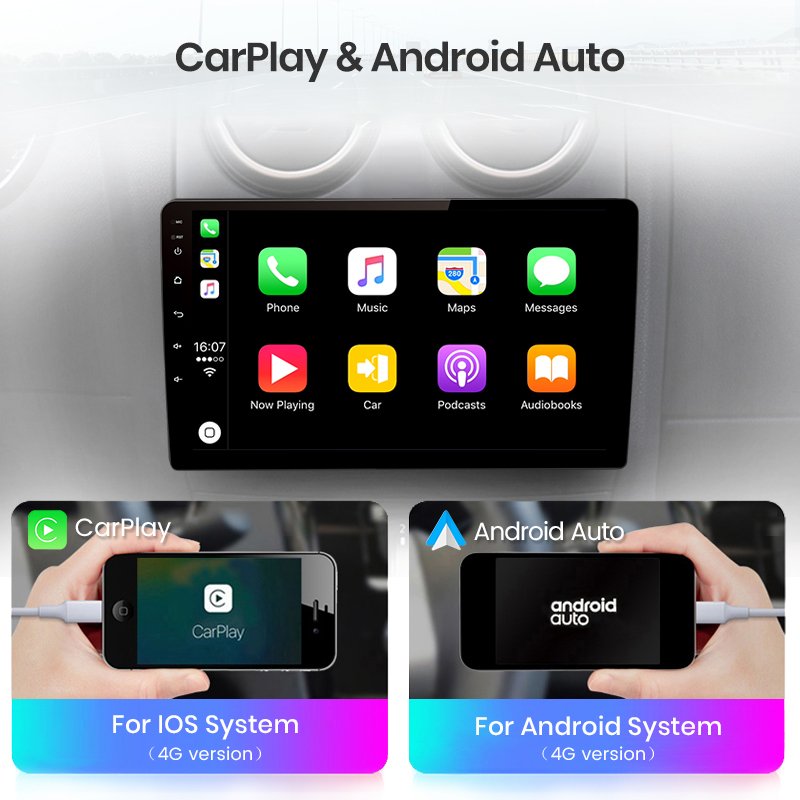 9 inch AI Voice 2 din Android Auto Radio for Toyota Corolla E140 E150 2006 -2013 Carplay Car Multimedia GPS 2 din car dvd player
