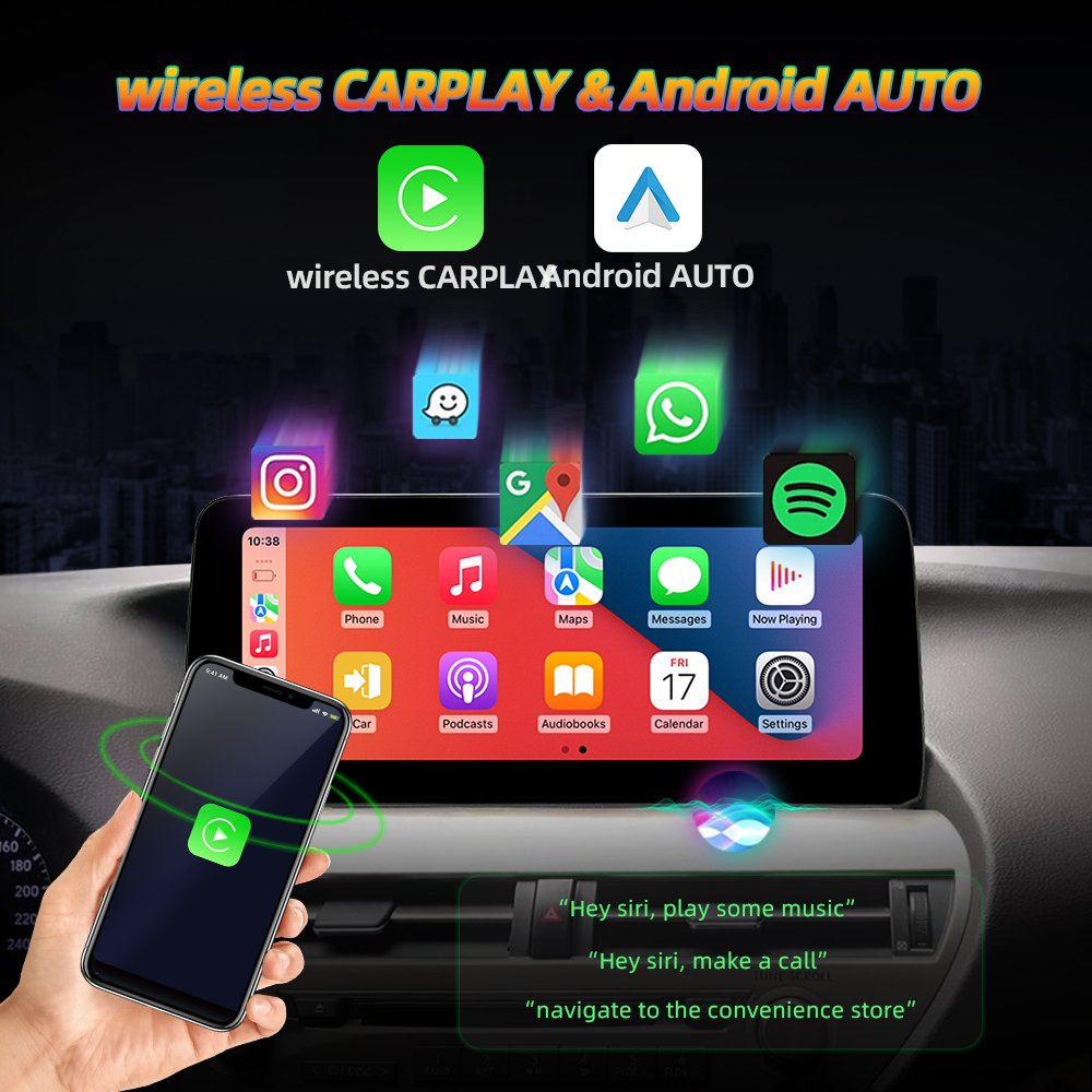 12.3" Android 13 Wireless Carplay Screen Auto Radio Multimedia Navigation GPS DVD Player Lexus Rx Series RX350 RX450 2009-2014