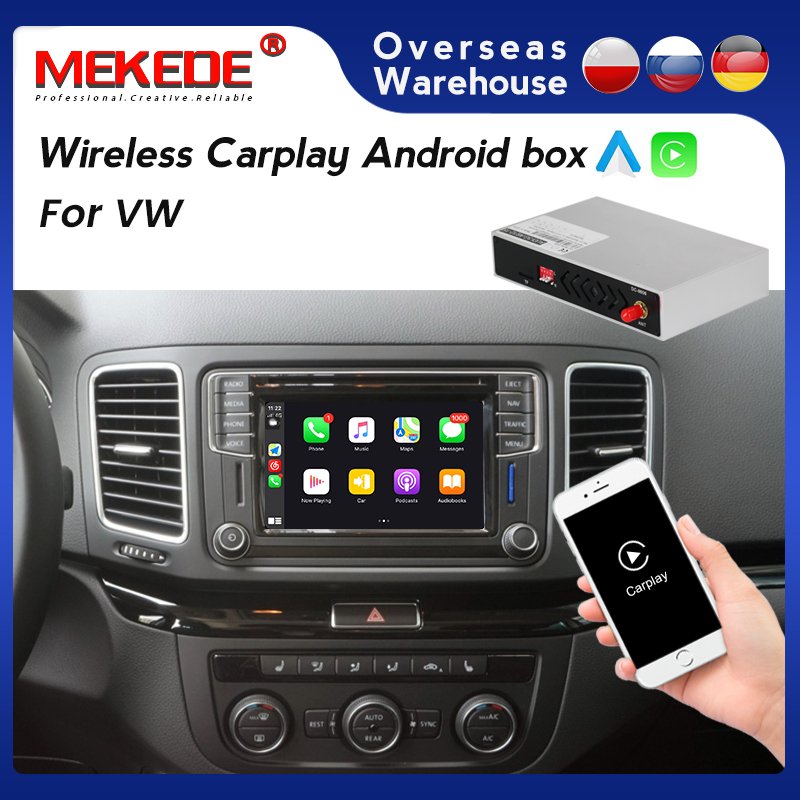 MEKEDE Android Wireless Car-play Android box For VW MIB USB flash player MAP navigation VIDEO AirPlay mirroring