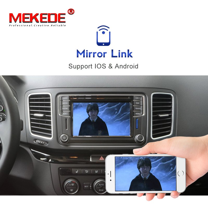 MEKEDE Android Wireless Car-play Android box For VW MIB USB flash player MAP navigation VIDEO AirPlay mirroring