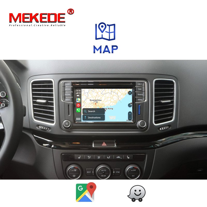 MEKEDE Android Wireless Car-play Android box For VW MIB USB flash player MAP navigation VIDEO AirPlay mirroring