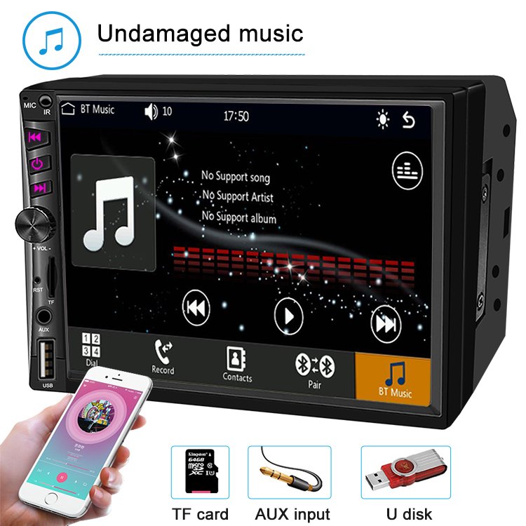 mp5 car audio radio auto dvd car player 7inch double din touch screen car dvd player