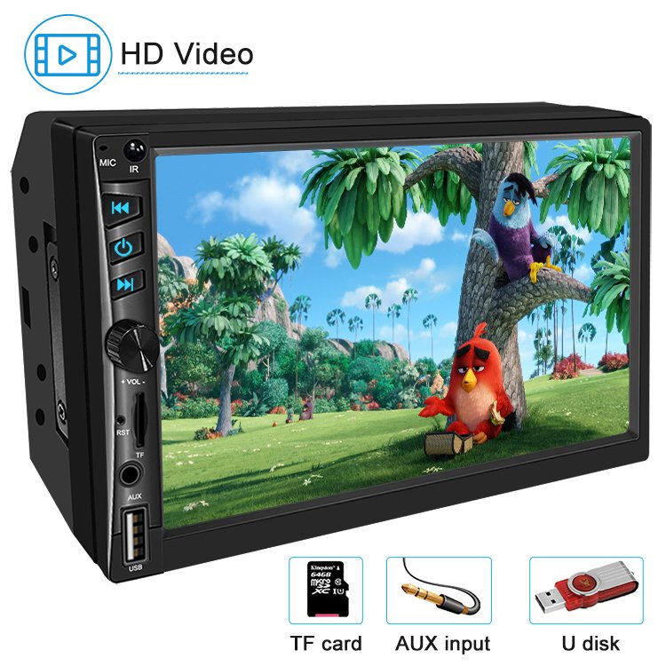 mp5 car audio radio auto dvd car player 7inch double din touch screen car dvd player
