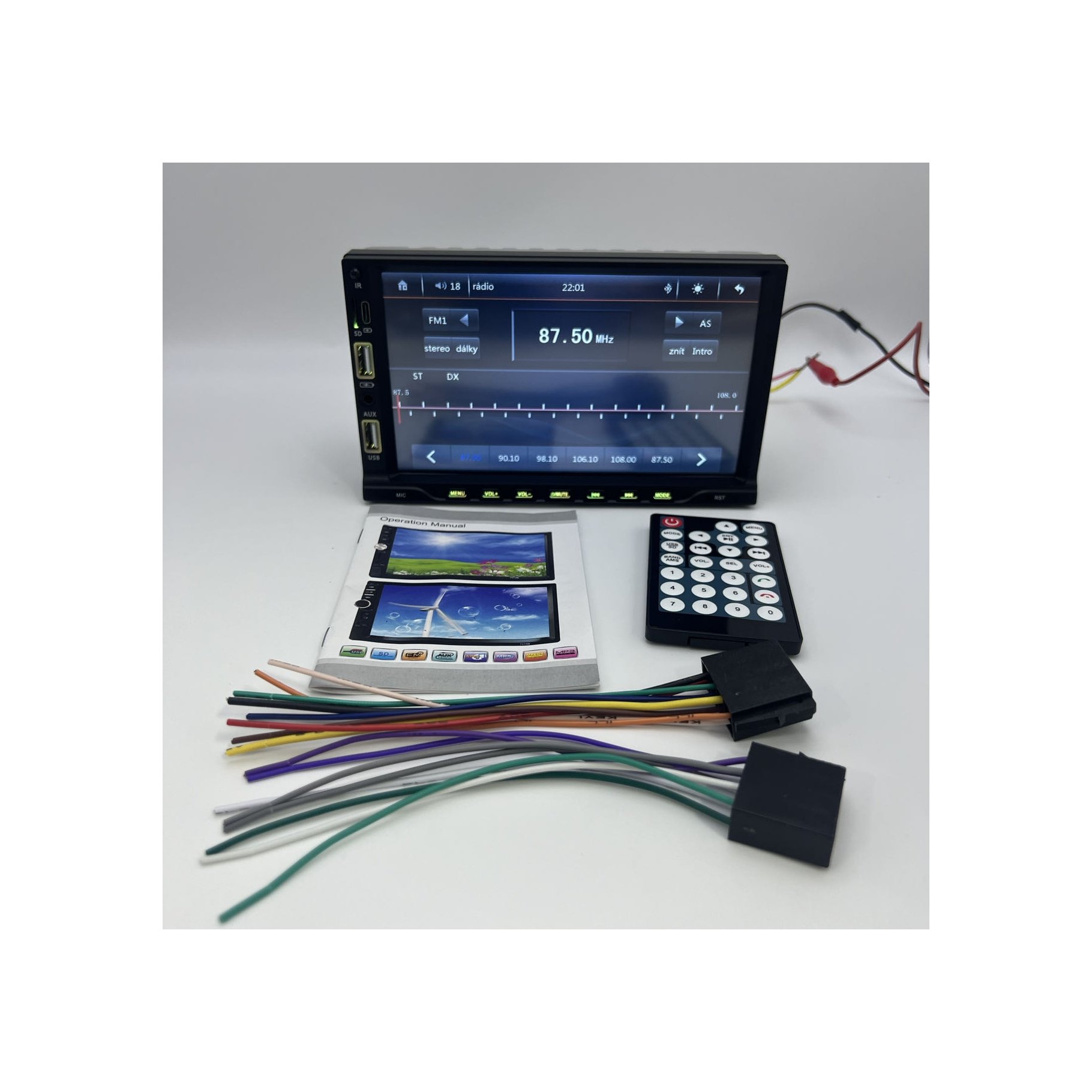 7060B DVD player 7 inch car stereo BT Radio TFT touch screen MP3 MP4 car DVD player
