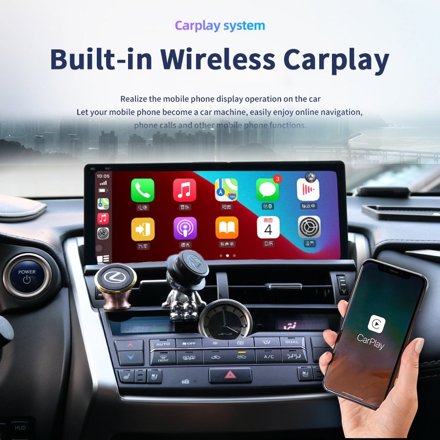 128GB Stereo Android 12 Car Radio 2Din CarPlay For Lexus NX300 NX200t NX300h NX 2015 2016 2017 Autoradio Multimedia Video Player