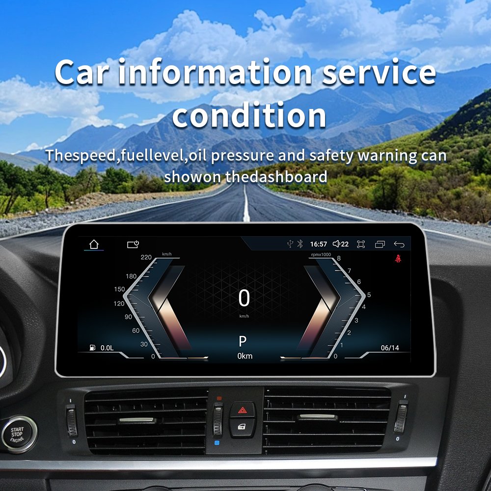 12.3inch Factory price Android 14 car multimedia video player car radio GPS FORBMW X3 F25X4 F26 wireless carplay Android auto