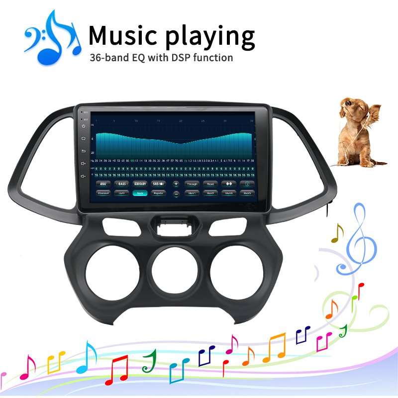 9 inch Android 10.0 GPS Navigation Radio for 2018 Hyundai Santro/Atos with HD Touchscreen Bluetooth support Carplay