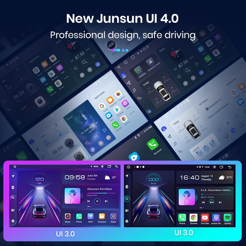 Junsun Car DVD Player 7 Inch Universal Auto Radio Car Stereo Car Android GPS Multimedia for VW Volkswagen Fiat Renault Nissan