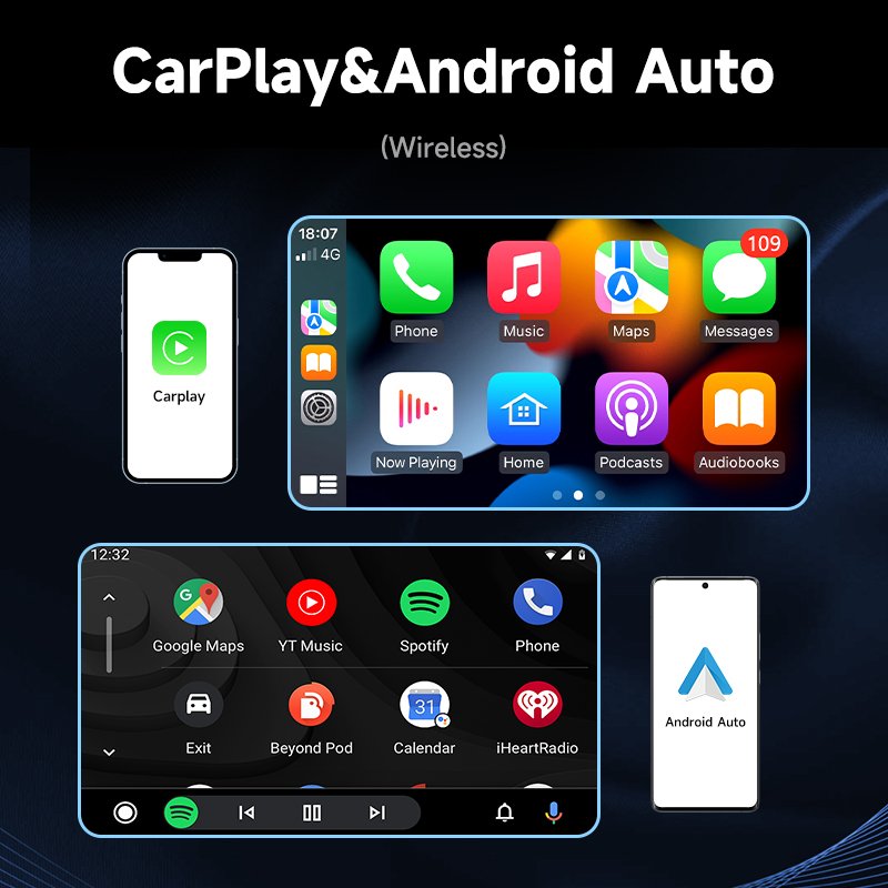 Portable Wireless Car Stereo 7 Inch HD Carplay Touch Screen MP5 Player wih CarPlay link Player Video Player