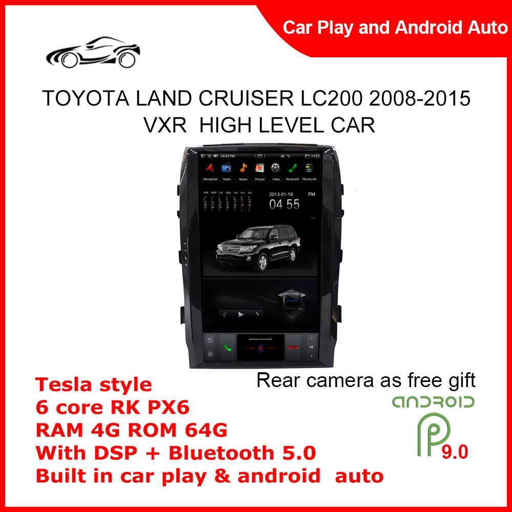 Auto Radio For TOYOTA LAND CRUISER LC200 2008-2015 VXR high level Car Stereo Multimedia Navigation GPS Video Player