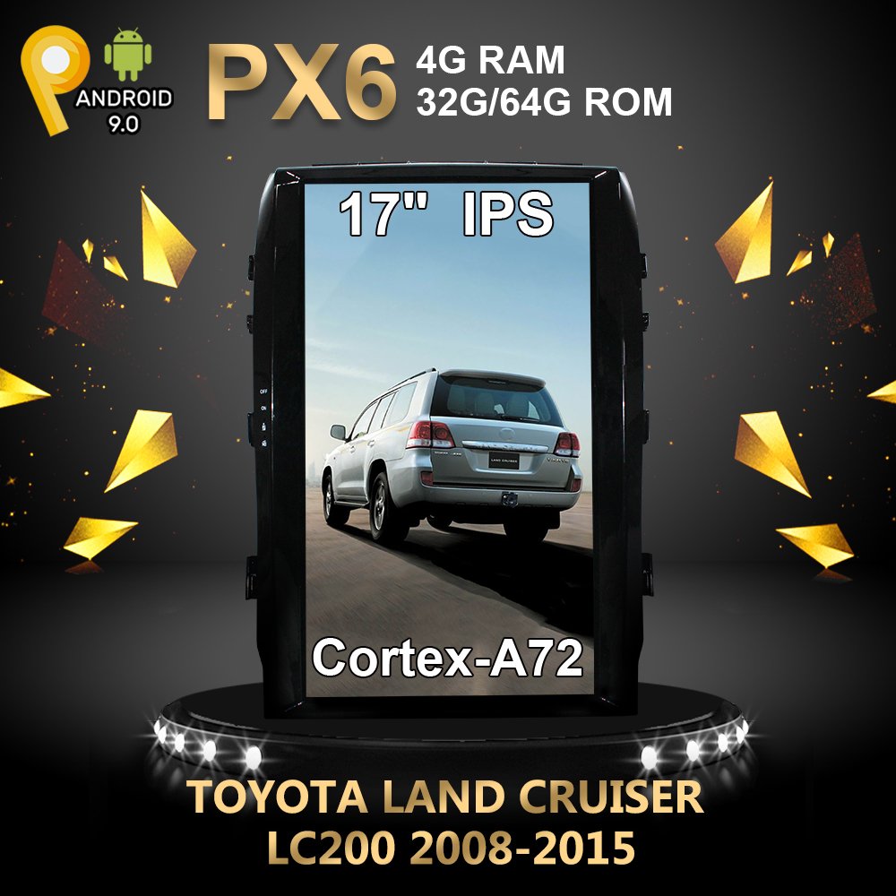 Auto Radio For TOYOTA LAND CRUISER LC200 2008-2015 VXR high level Car Stereo Multimedia Navigation GPS Video Player