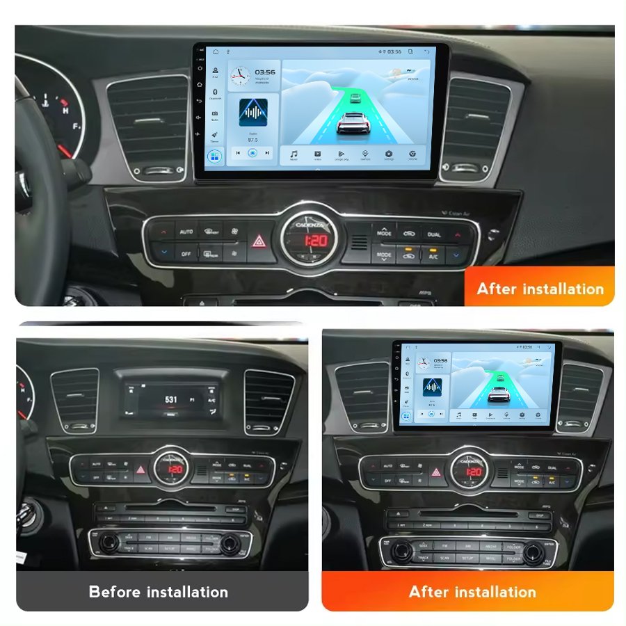 IPS Screen 2+32GB Car Radio For KIA K7 Cadenza 2013-2017 2Din Wifi GPS Android 13 DSP Stereo Carplay Auto Car Navigation