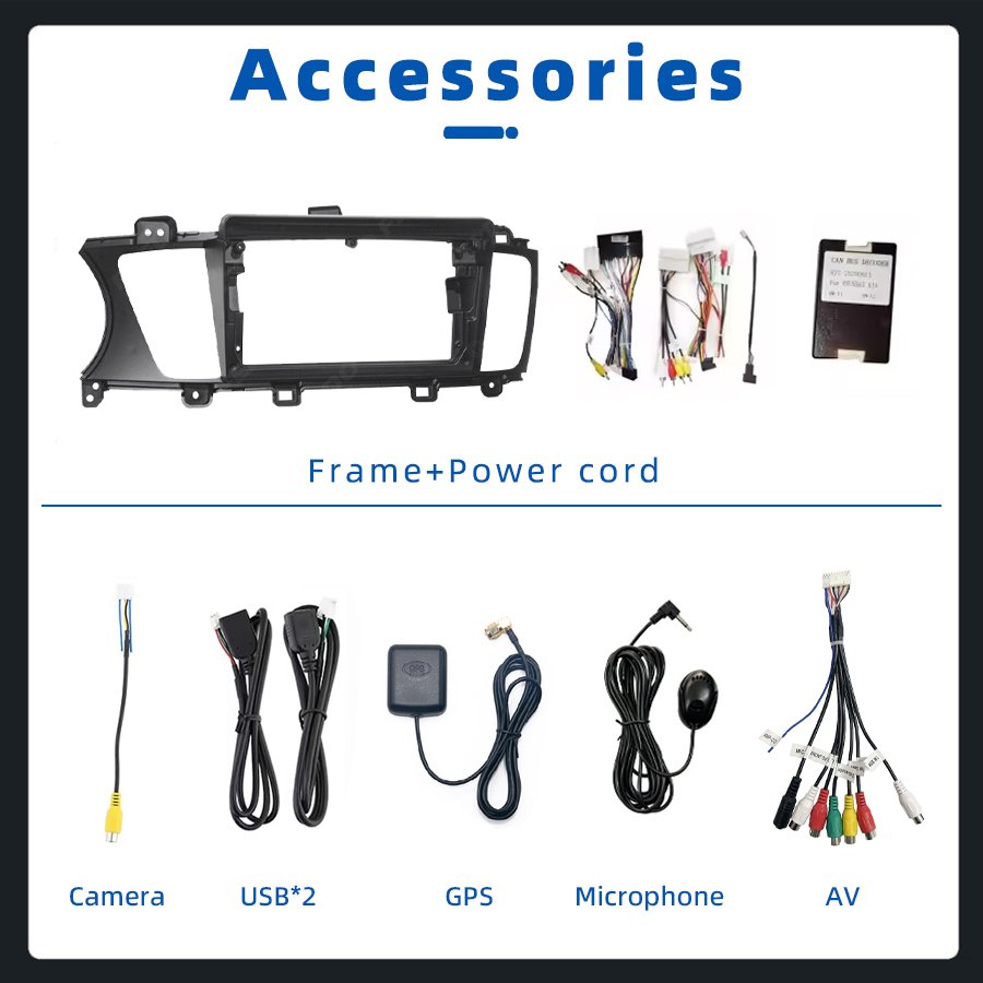 IPS Screen 2+32GB Car Radio For KIA K7 Cadenza 2013-2017 2Din Wifi GPS Android 13 DSP Stereo Carplay Auto Car Navigation