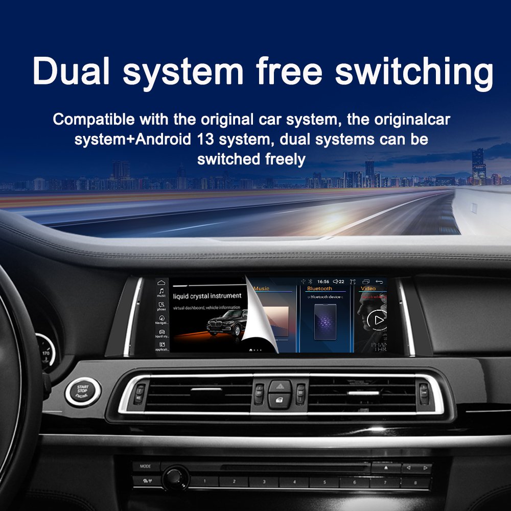 LELV Android 14 Car Radio Wireless Carplay Android Auto Gps Navi Multimedia Player For Bmw 7 Series F01 F02 2009-2017