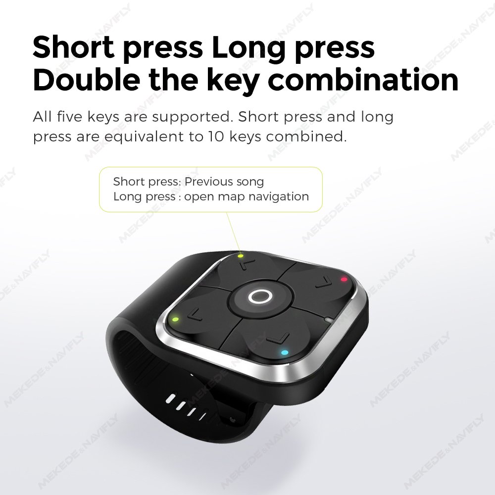 DUDUAUTO For Wireless Steering Wheel Controller Easy installation BT4.0 Car Radio button remote control