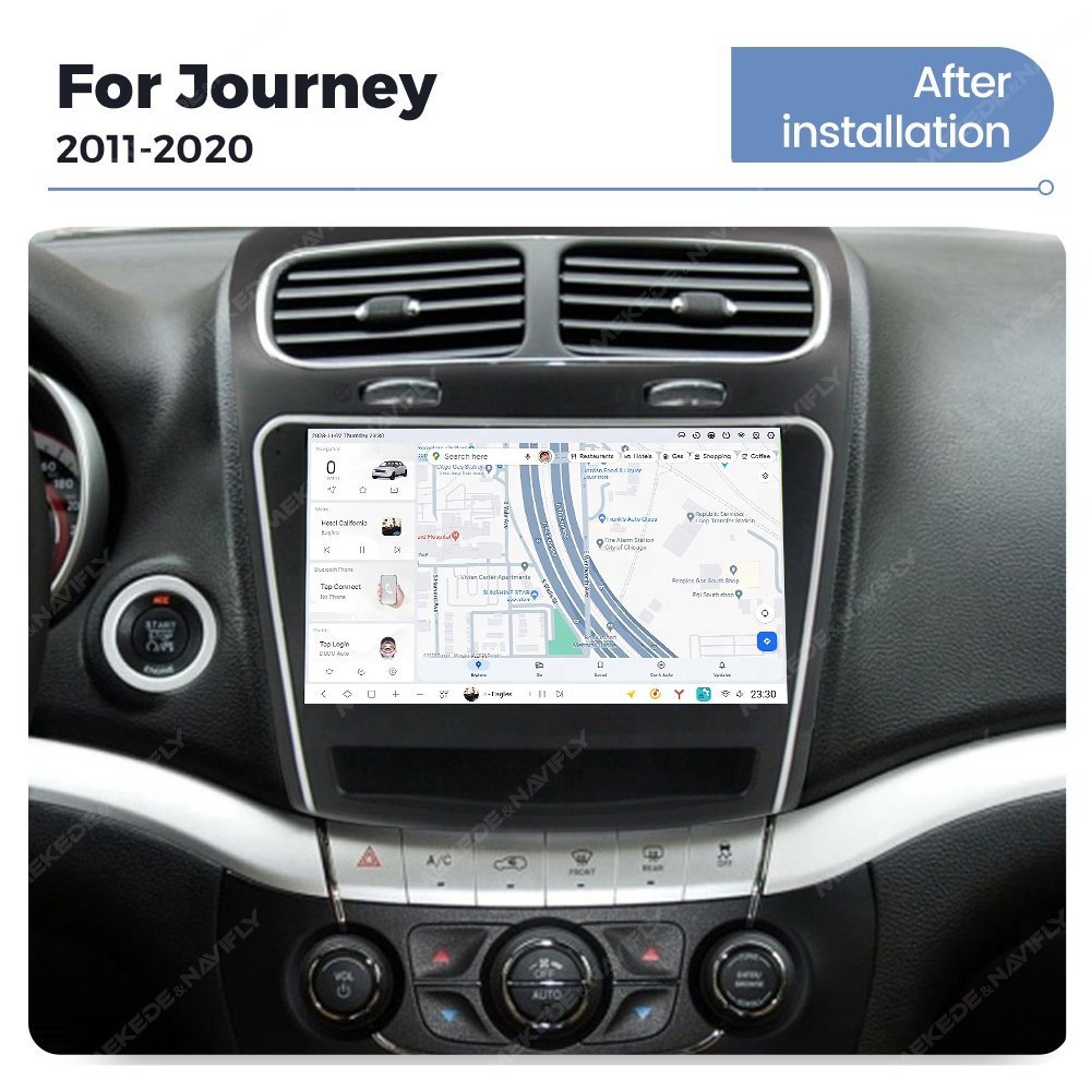 Mekede DUDU7 auto electronics Android Screen Multimedia dsp fm support dudu dab dvr dvd bt map for Dodge Journey 2011-2020