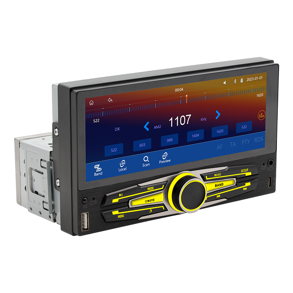 Bestree universal single 1 din car radio mp5 player with wireless carplay android auto mirror link BT FM RDS radio car stereo