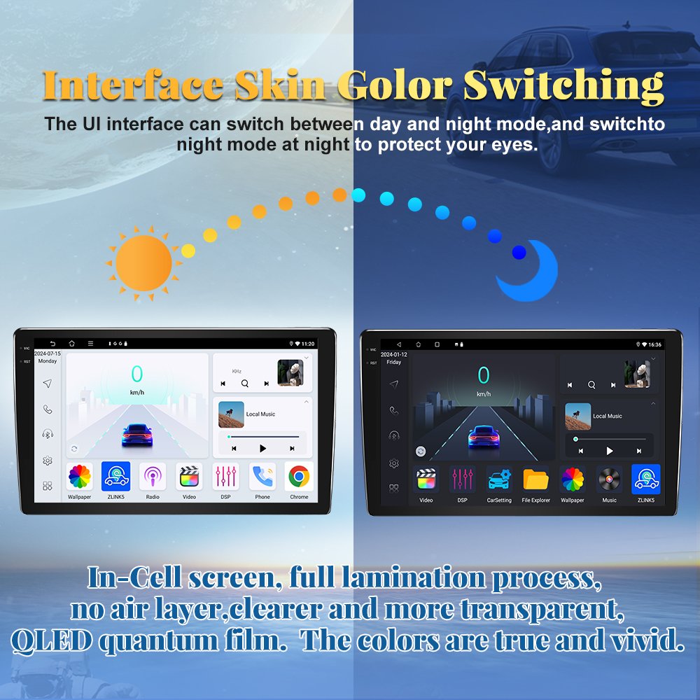 Jmance 10 Inch Ram 4GB Rom 64GB GPS Navigation System Audio Video Car DVD Player Carplay Android Auto Electronics