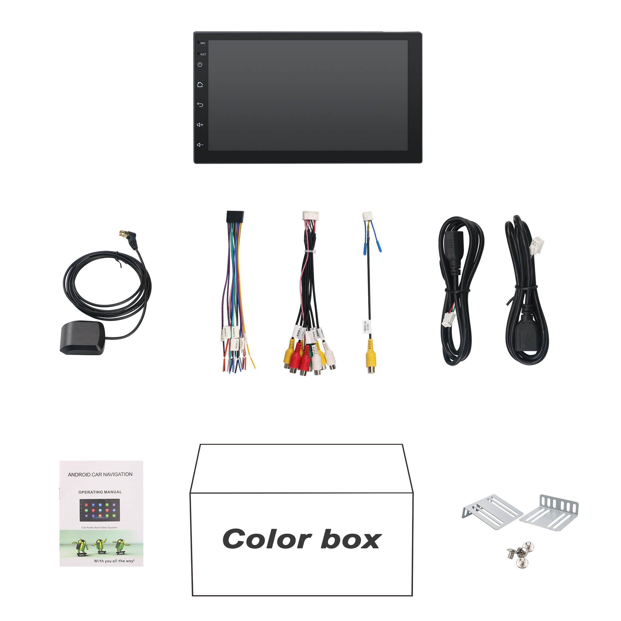7 Inch DVD Universal car dvd player android 2GB 16GB Built-in HD Multimedia Stereo GPS Radio for cars
