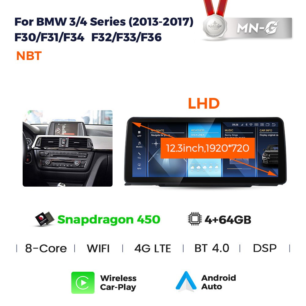 NaviFly Snapdragon 680 Android 13 8+256GB car stereo for BMW 3 Series F30 support 360 camera DVR OBD TPMS