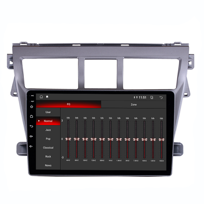 9 inch 4 Core 2+32 gb Car Radio Multimedia Player BT 5.4 for Toyota vios 2007-2012 Car DVD Player