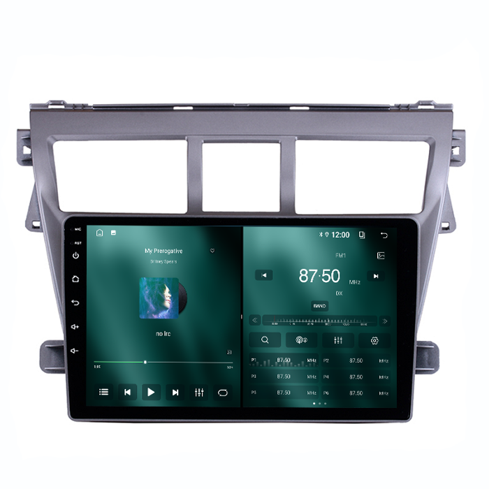 9 inch 4 Core 2+32 gb Car Radio Multimedia Player BT 5.4 for Toyota vios 2007-2012 Car DVD Player