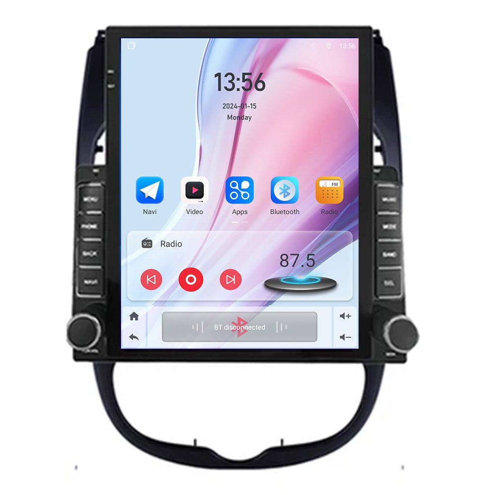 9.7" tesla Style 2 din android car radio car player For Peugeot 206 2000-2016 GPS navigation android radio car head unit